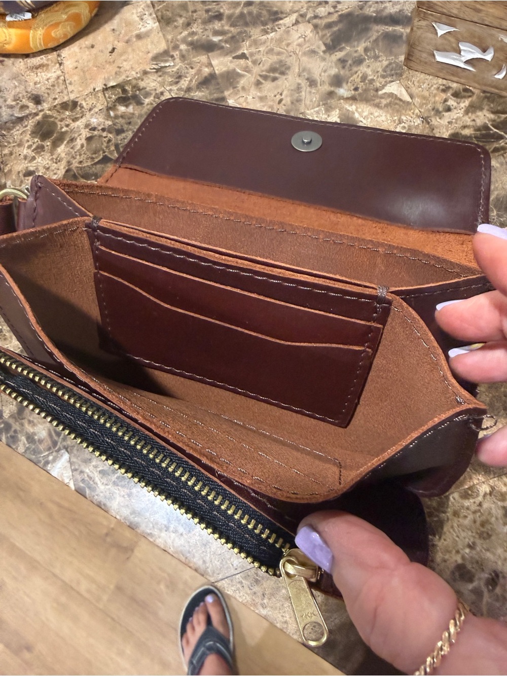 Portland Leather Lily Leather Wristlet - Picture 8 of 9